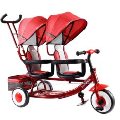 Xe đẩy đôi dọc 3 bánh cho bé 1-5 tuổi ngồi đạp 838A