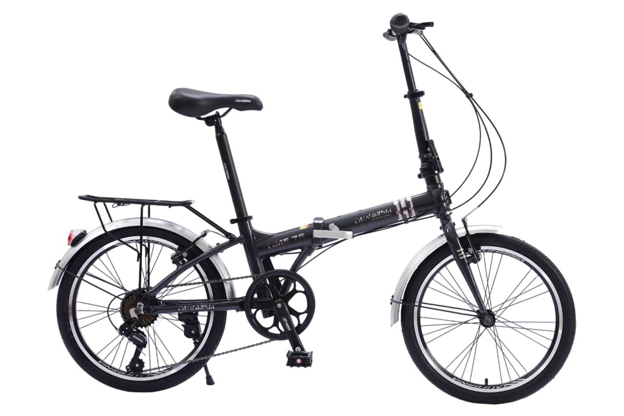 Xe đạp gấp California Time 7s Đen