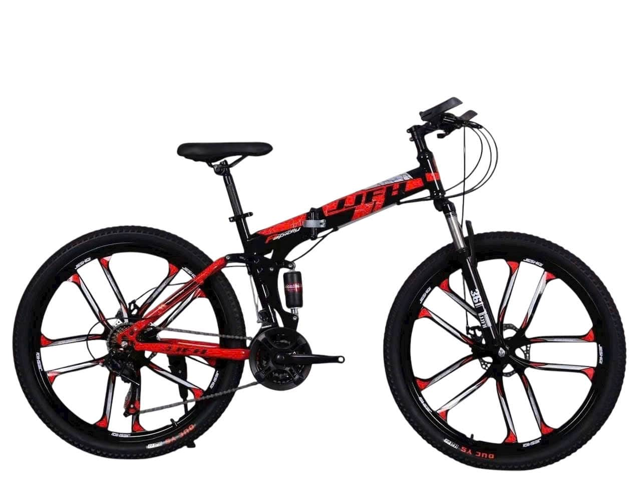 Xe đạp gấp địa hình JJFH màu đỏ