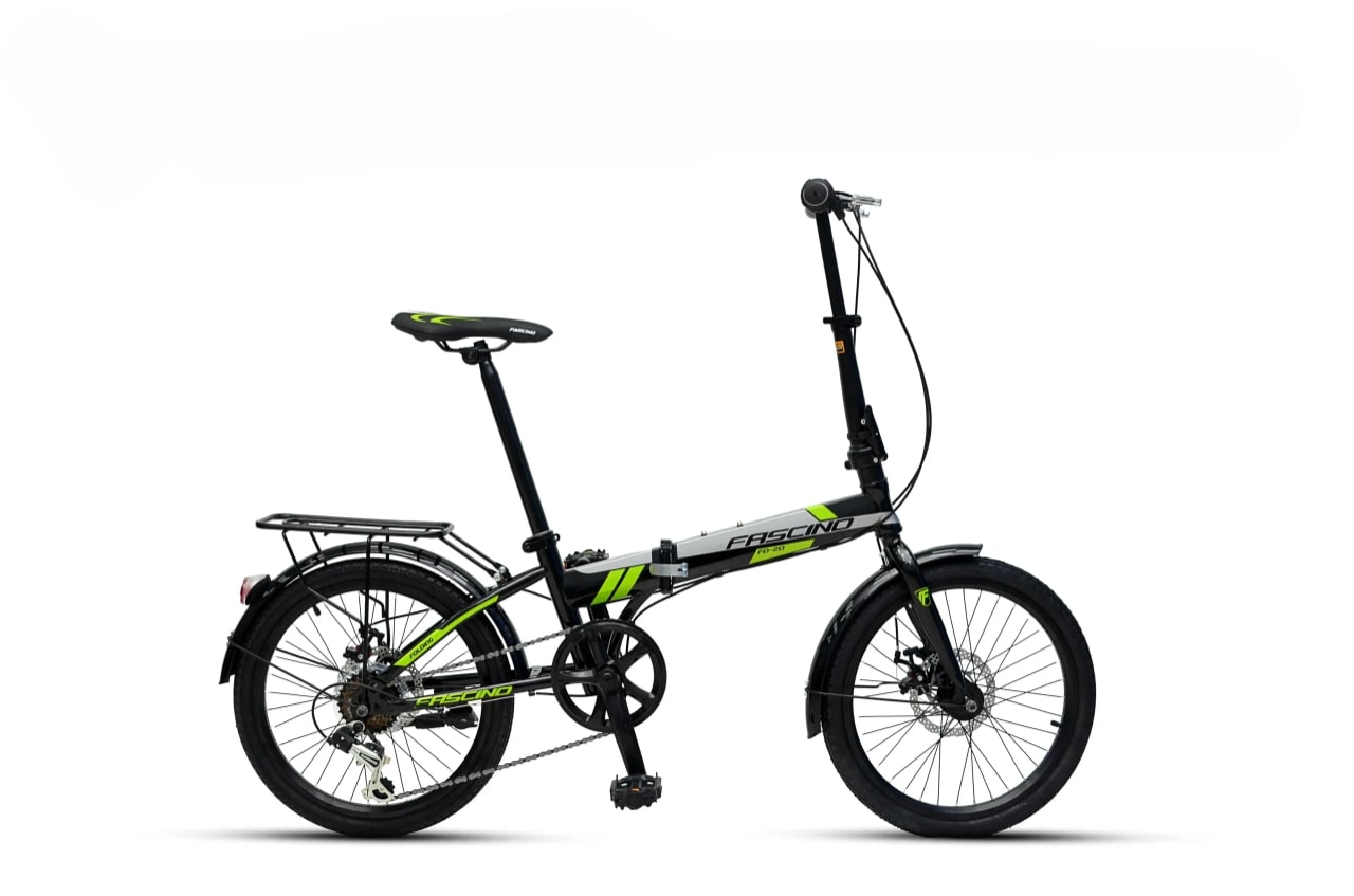 Xe đạp gấp Fascino FD20 xanh