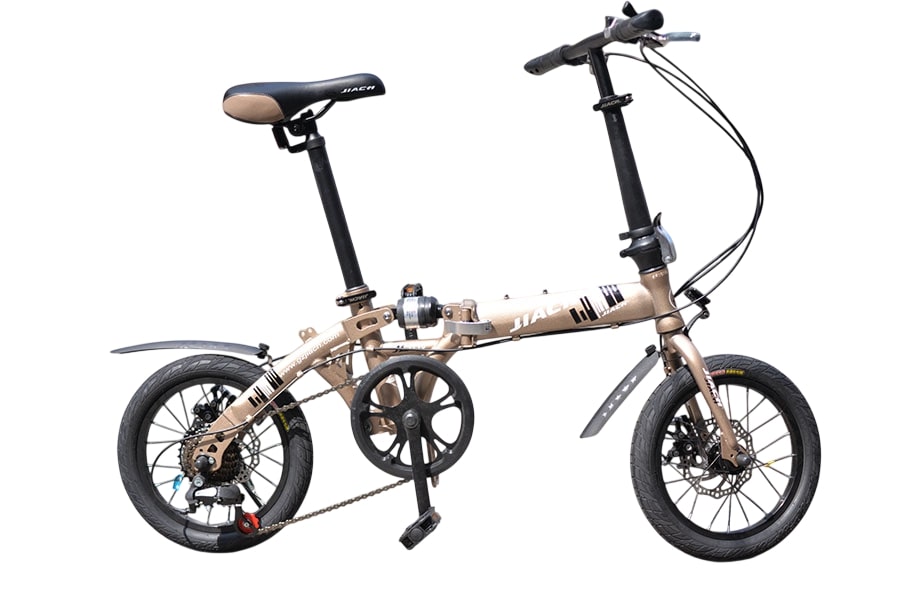 Xe đạp gấp Jiach T10 màu đồng