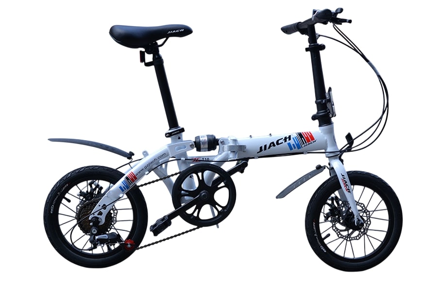 Xe đạp gấp Jiach T10 màu trắng