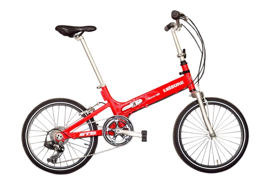 Xe đạp gấp Leisure STB màu đỏ