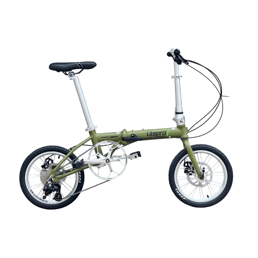 Xe đạp gấp Litepro KAD16 xanh