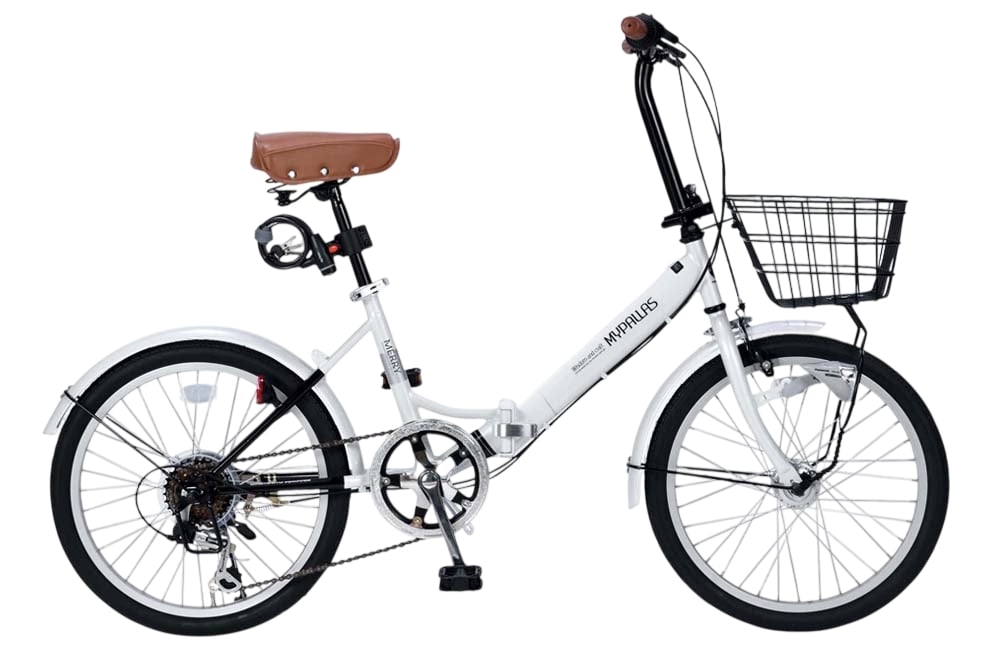 Xe đạp gấp Mypallas M204 MERRY màu trắng