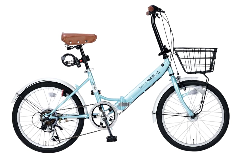 Xe đạp gấp Mypallas M204 MERRY màu xanh