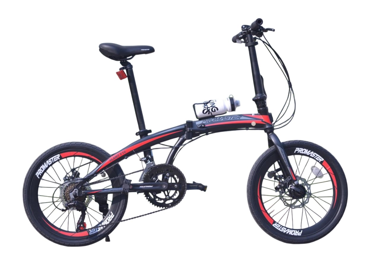 Xe đạp gấp Promaster F16 màu đỏ