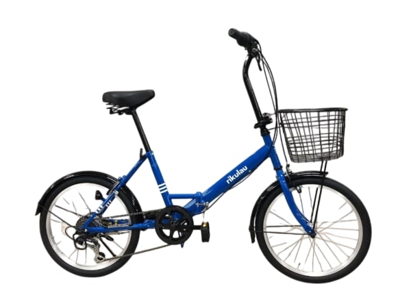 Xe đạp gấp Rikulau Maru xanh dương