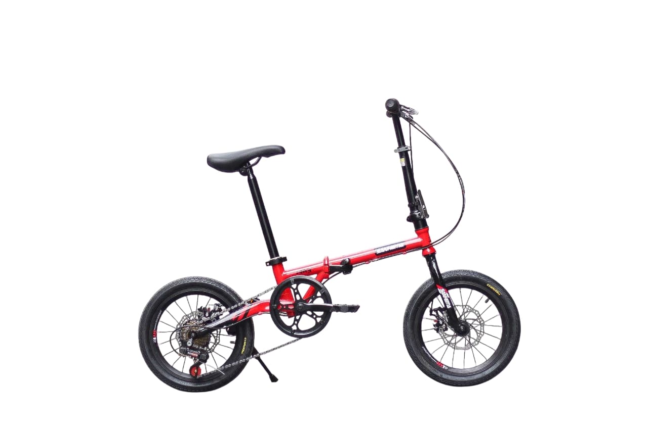 Xe đạp gấp Sanhema 16 inch đỏ
