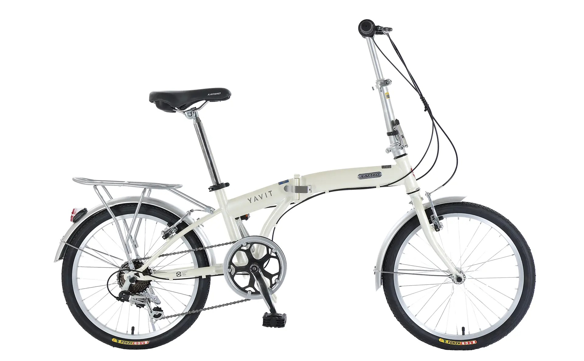 Xe Đạp Gấp Satako Yavit 20 Inch Trắng
