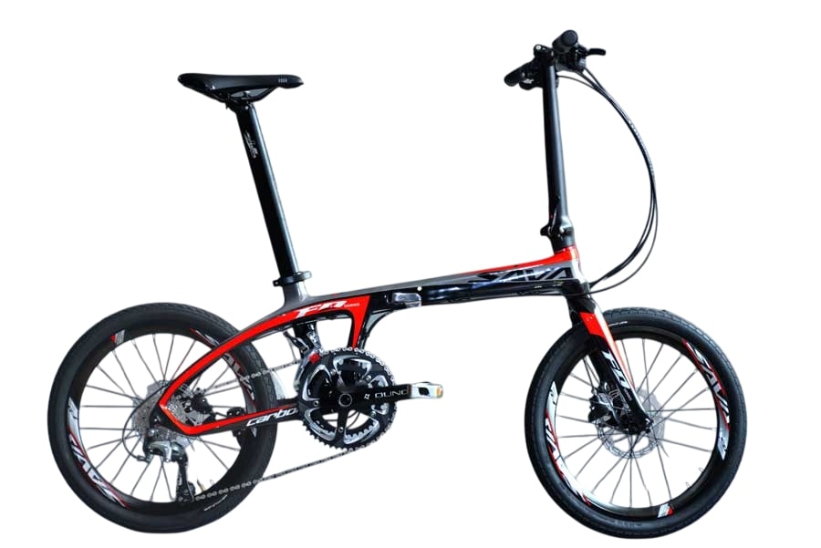 Xe đạp gấp Sava Z1 màu đỏ đen